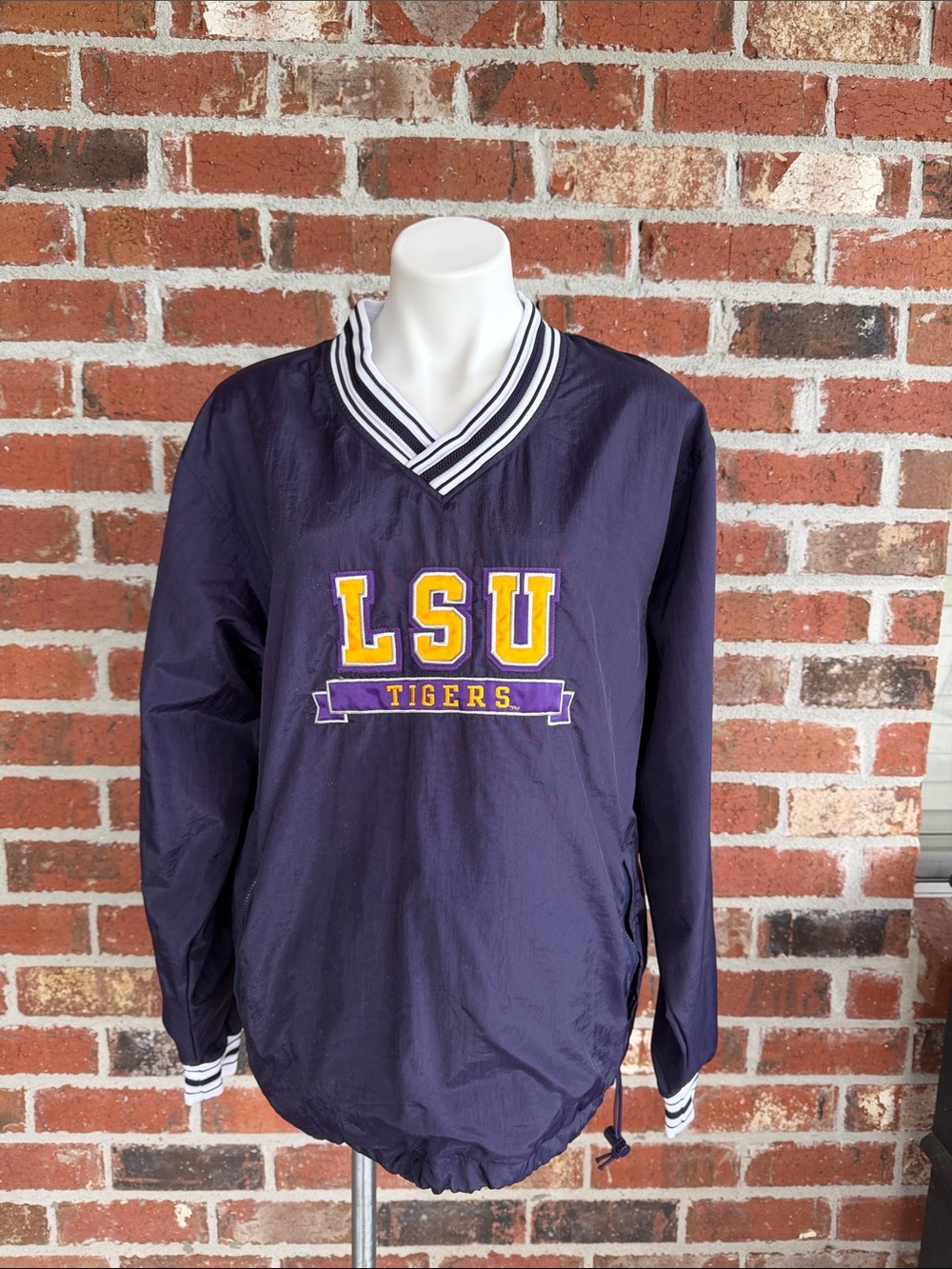 Champion Purple LSU Tigers V-Neck Pullover